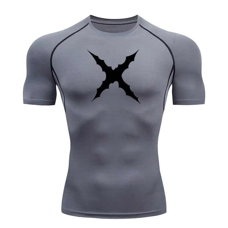 T-shirt de compression Cicatrice gris – BatFit