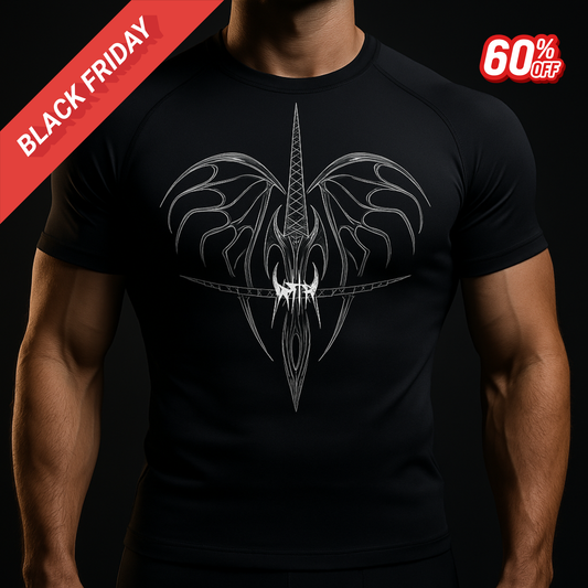 "Winged Ascent" compression t-shirt