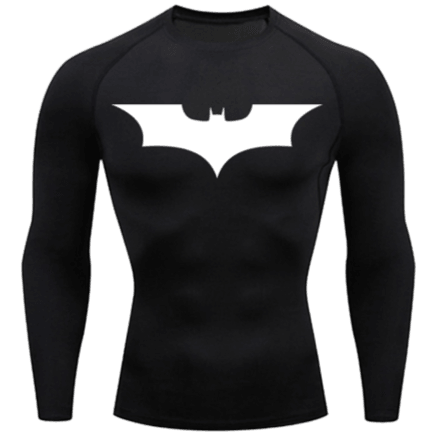 T-shirt compression "batman" - Bastosinshapeshop