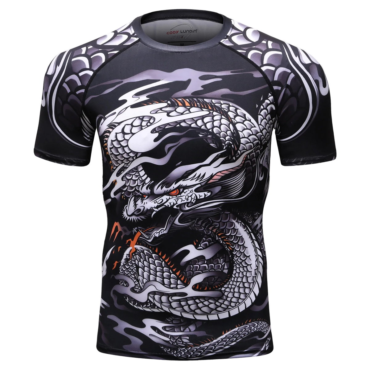 T-shirt de compression Ukiyo-e dragon – BatFit
