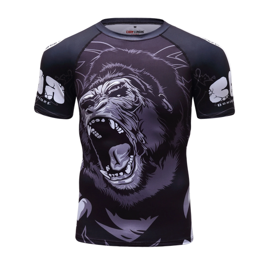 T-shirt de compression Ukiyo-e gorille – BatFit