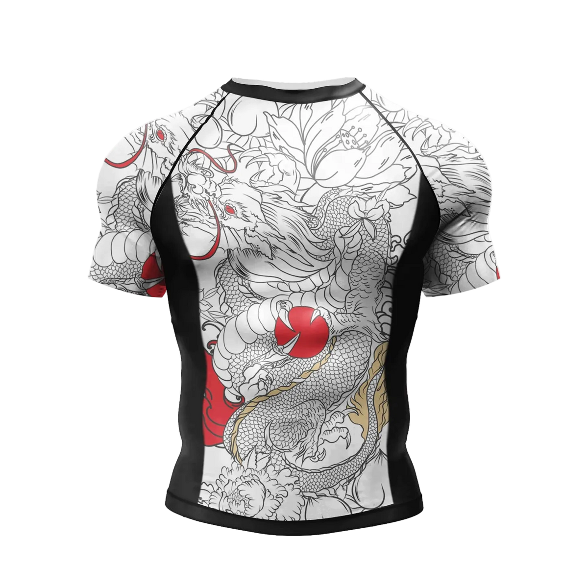 T-shirt de compression Ukiyo-e tigre blanc – BatFit