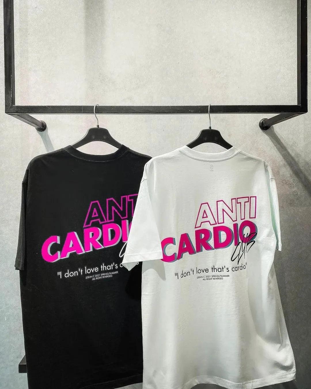 T-shirt oversize "Anti Cardio" - Bastosinshapeshop